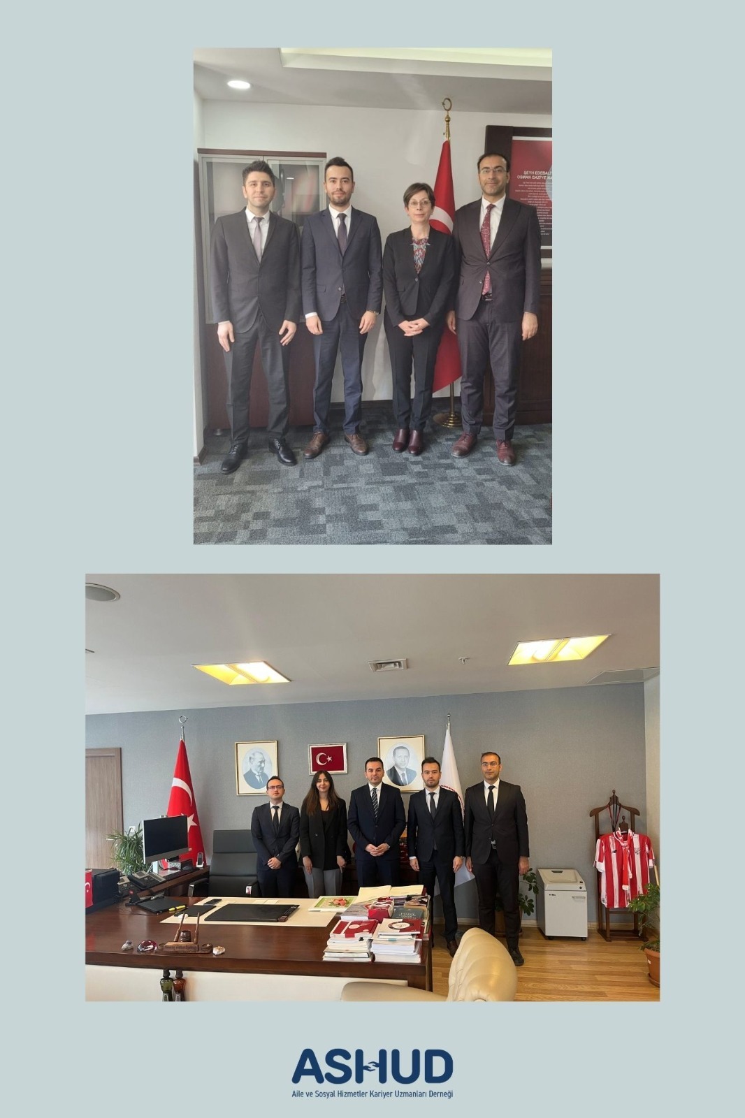 ASHUD YÖNETİM KURULU, İÇ DENETİM BAŞKANI VE PERSONEL GENEL MÜDÜRÜ İLE GÖRÜŞTÜ